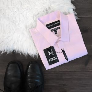 Men's NWT Franky Max Tapered-Fit Pink Dress Shirt
